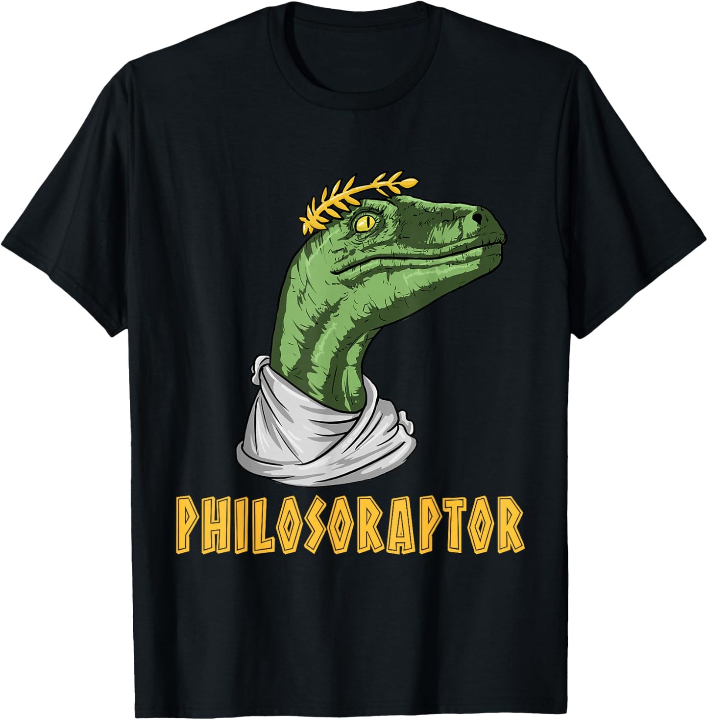 Philosophy Major Student Shirts & Gifts Philosoraptor Velociraptor Philosopher - Funny Philosophy T-Shirt - T-Shirt | Black