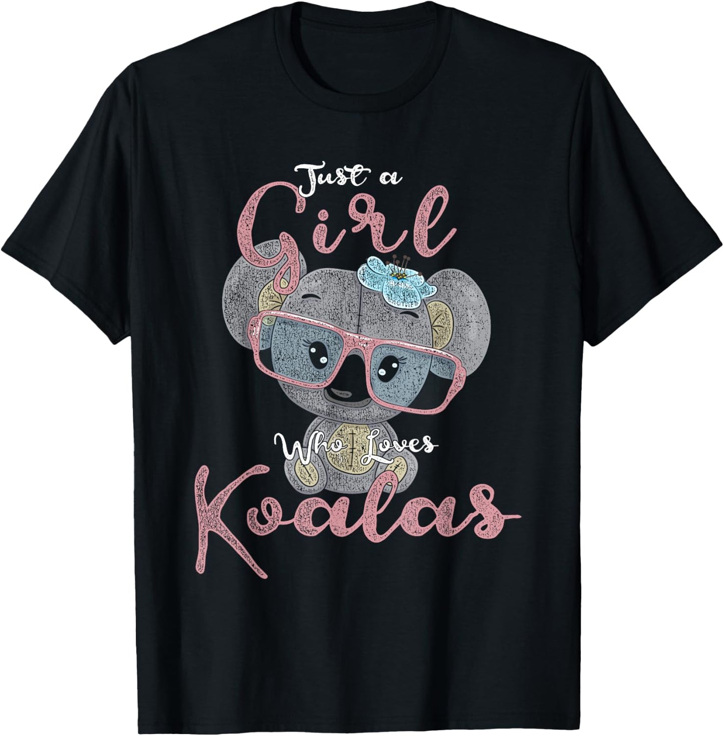 Just A Girl Who Loves Koala T-Shirt - T-Shirt | Black
