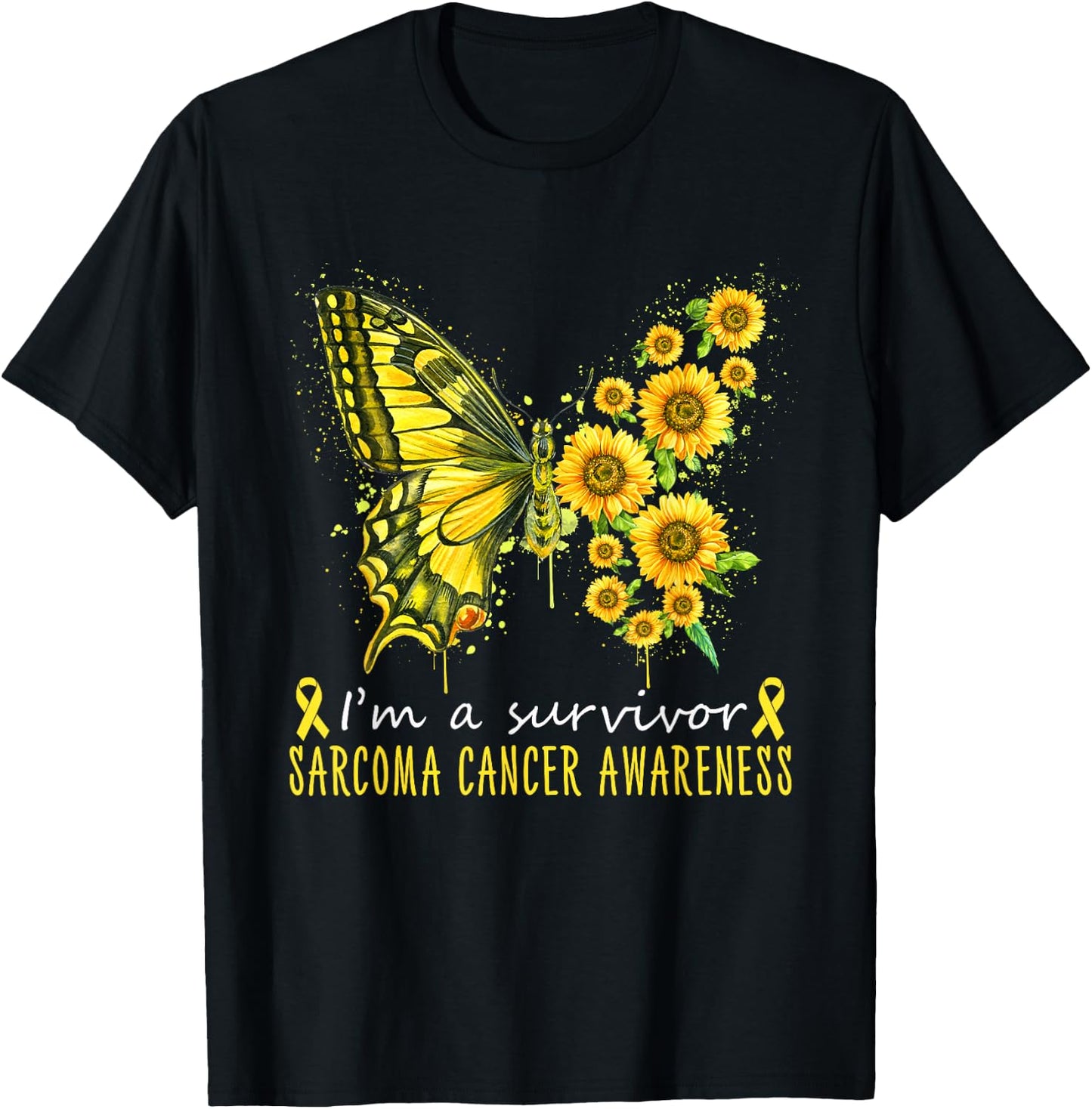 I'm a survivor Sarcoma cancer awareness T-Shirt - T-Shirt | Black