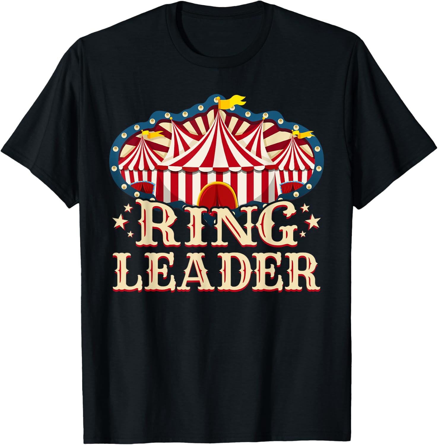 Ringleader - Vintage Circus Themed Birthday Party T-Shirt - T-Shirt | Black