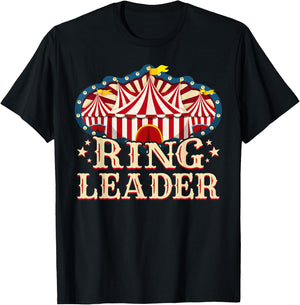 Ringleader - Vintage Circus Themed Birthday Party T-Shirt - T-Shirt | Black