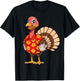 Turkey Hawaiian Thanksgiving Turkey Funny Hawaii Beach Party Men Women Kids T-Shirt - T-Shirt | Black