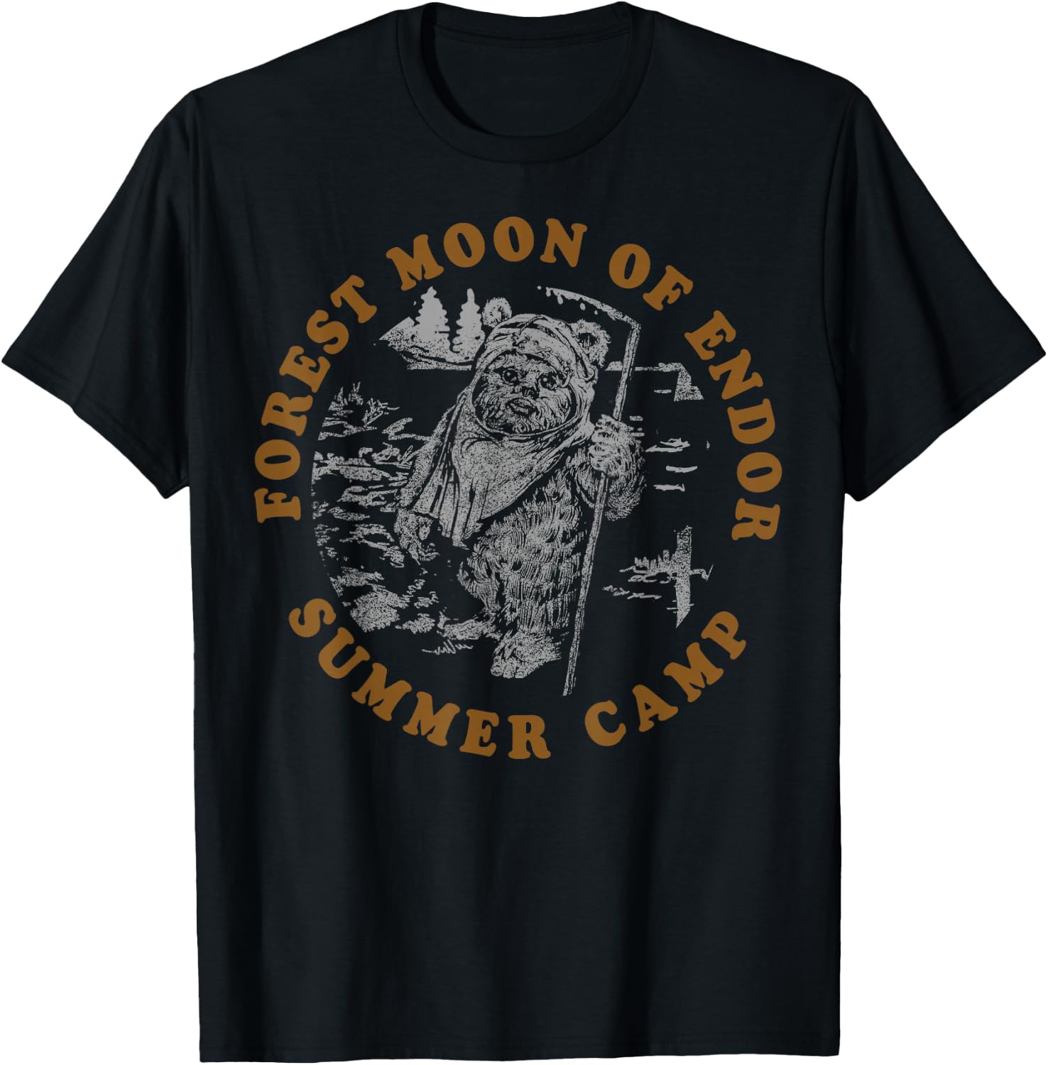 Star Wars Forest Moon Of Endor Summer Camp T-Shirt - T-Shirt | Black