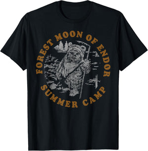 Star Wars Forest Moon Of Endor Summer Camp T-Shirt - T-Shirt | Black