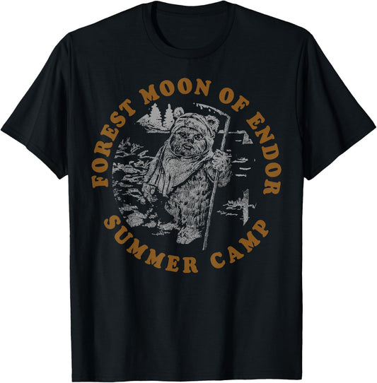Star Wars Forest Moon Of Endor Summer Camp T-Shirt - T-Shirt | Black