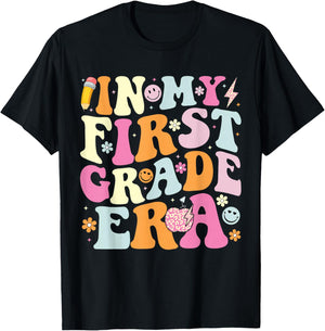 In My First Grade Era 1st Grade Teacher Back to School T-Shirt - T-Shirt | Black