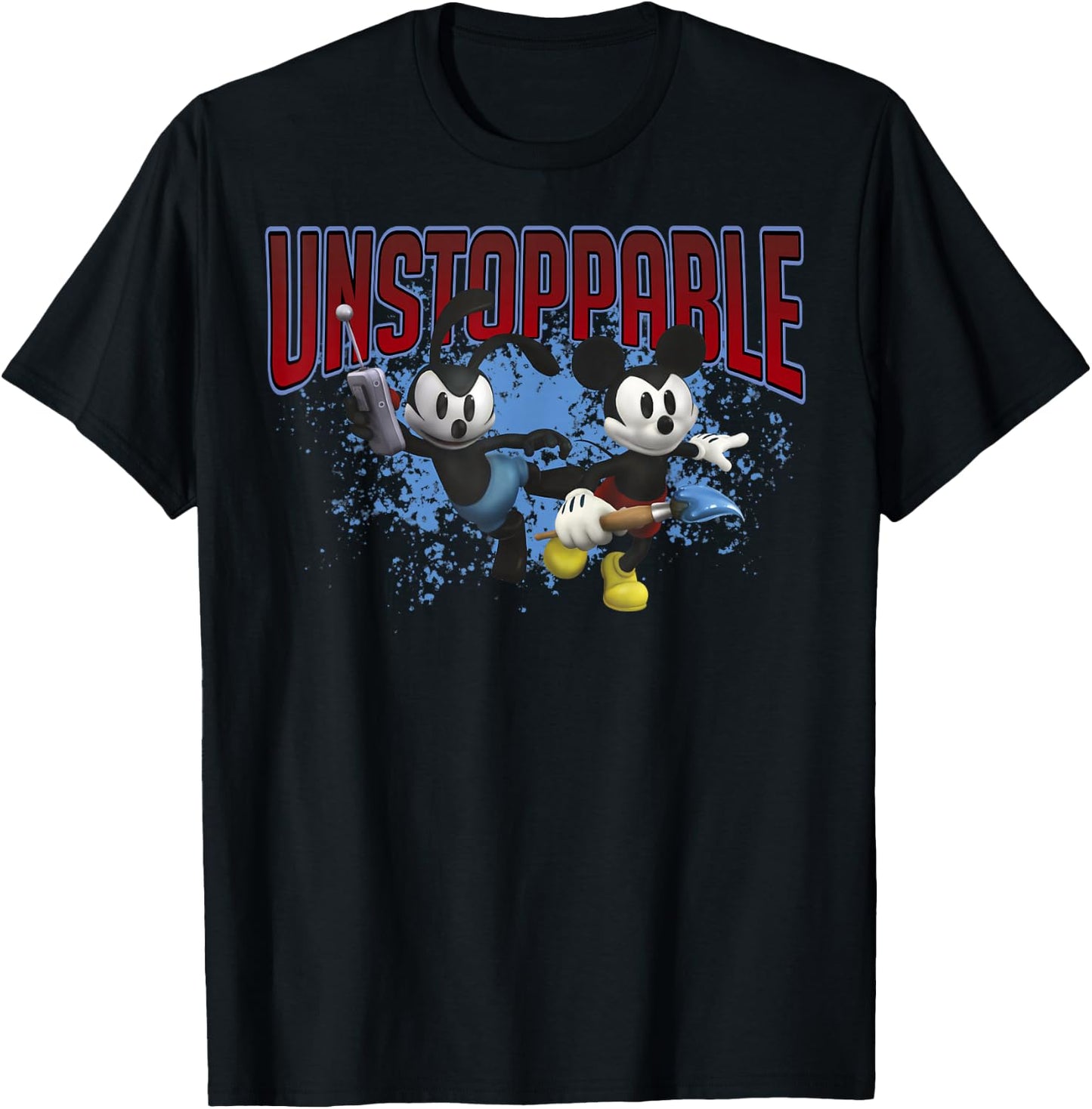 Disney Epic Mickey Unstoppable Group Portrait T-Shirt - T-Shirt | Black