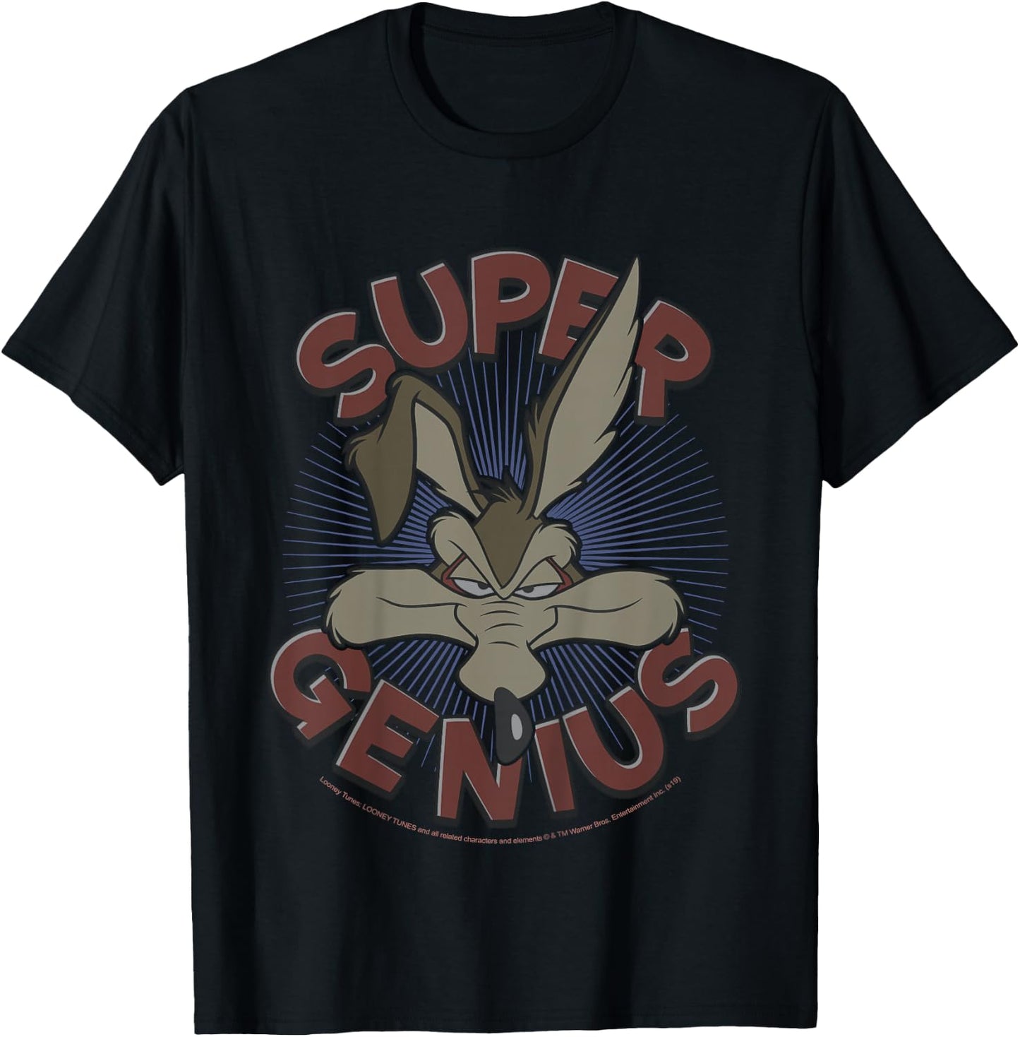 Kids Looney Tunes Wile E. Coyote Super Genius T-Shirt - T-Shirt | Black