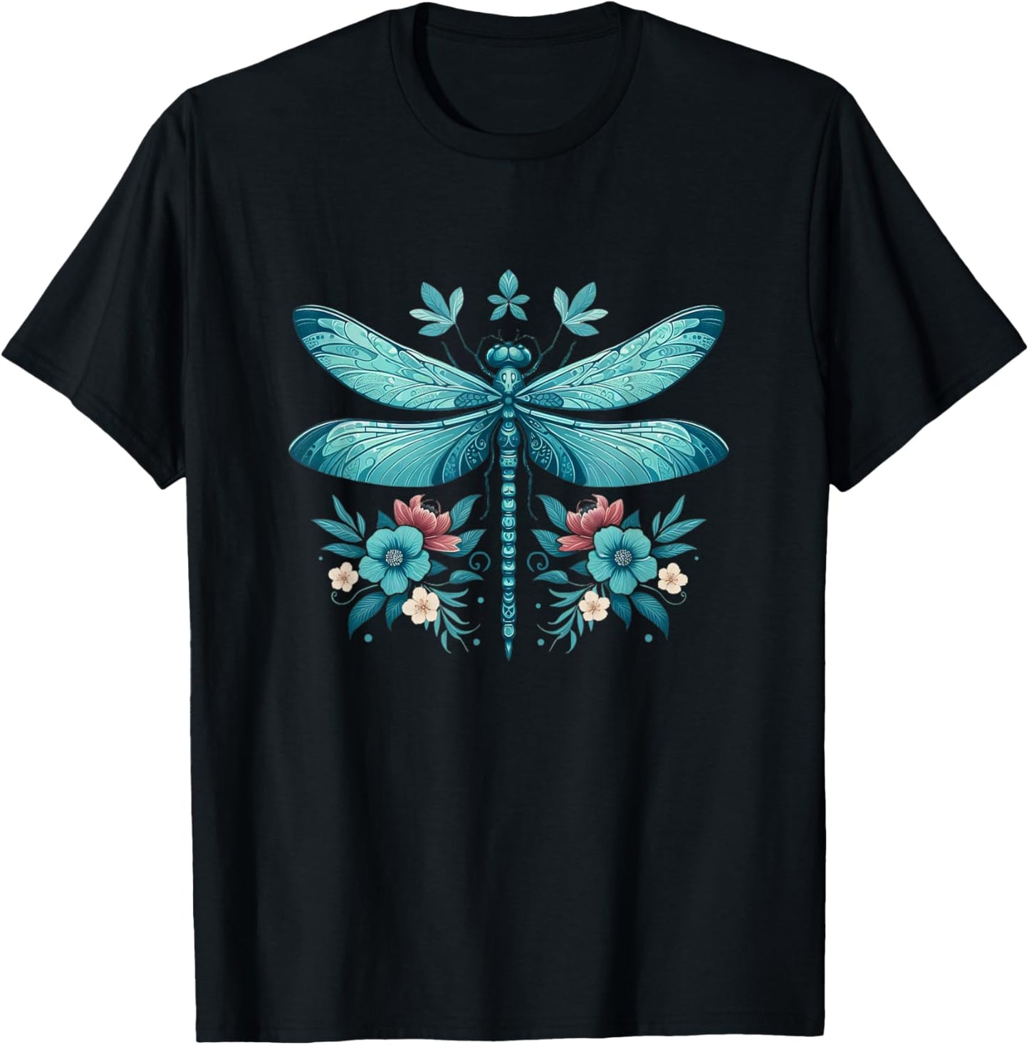 Dragonfly Casual Summer Women T-Shirt - T-Shirt | Black