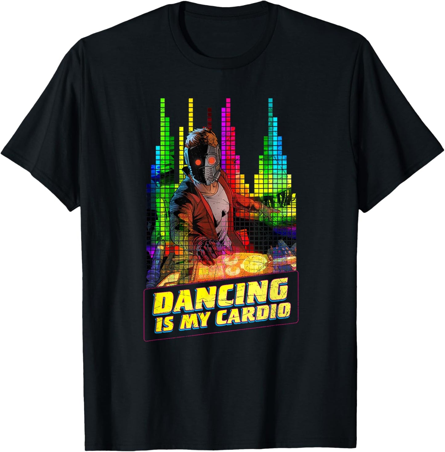 Marvel Star-Lord Peter Quill Dancing is My Cardio T-Shirt - T-Shirt | Black