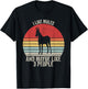 Vintage Retro I Like Mules And Maybe Like 3 People Mule T-Shirt - T-Shirt | Black