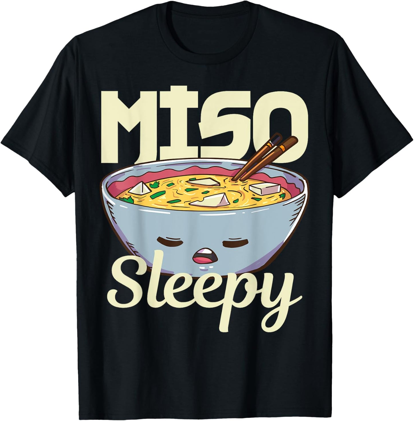 Miso Anime Japanese Food Lover Gift T-Shirt - T-Shirt | Black