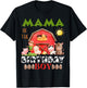Mama Of The Birthday Boy Farm Animal Bday Party Celebration T-Shirt - T-Shirt | Black