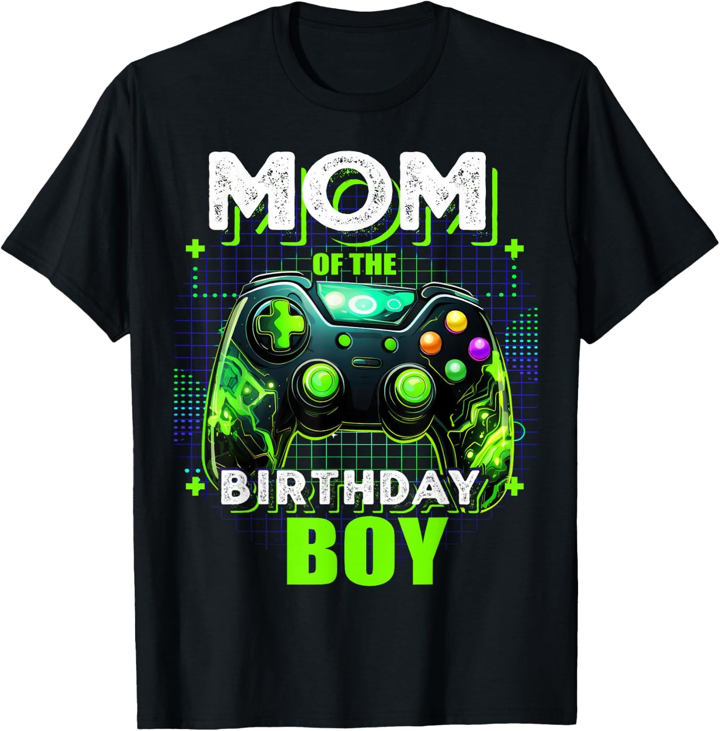 Mom of the Birthday Boy Matching Video Game Birthday Party T-Shirt - T-Shirt | Black
