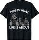This Is What Life Is About Quad Bike Father and Son ATV T-Shirt - T-Shirt | Black