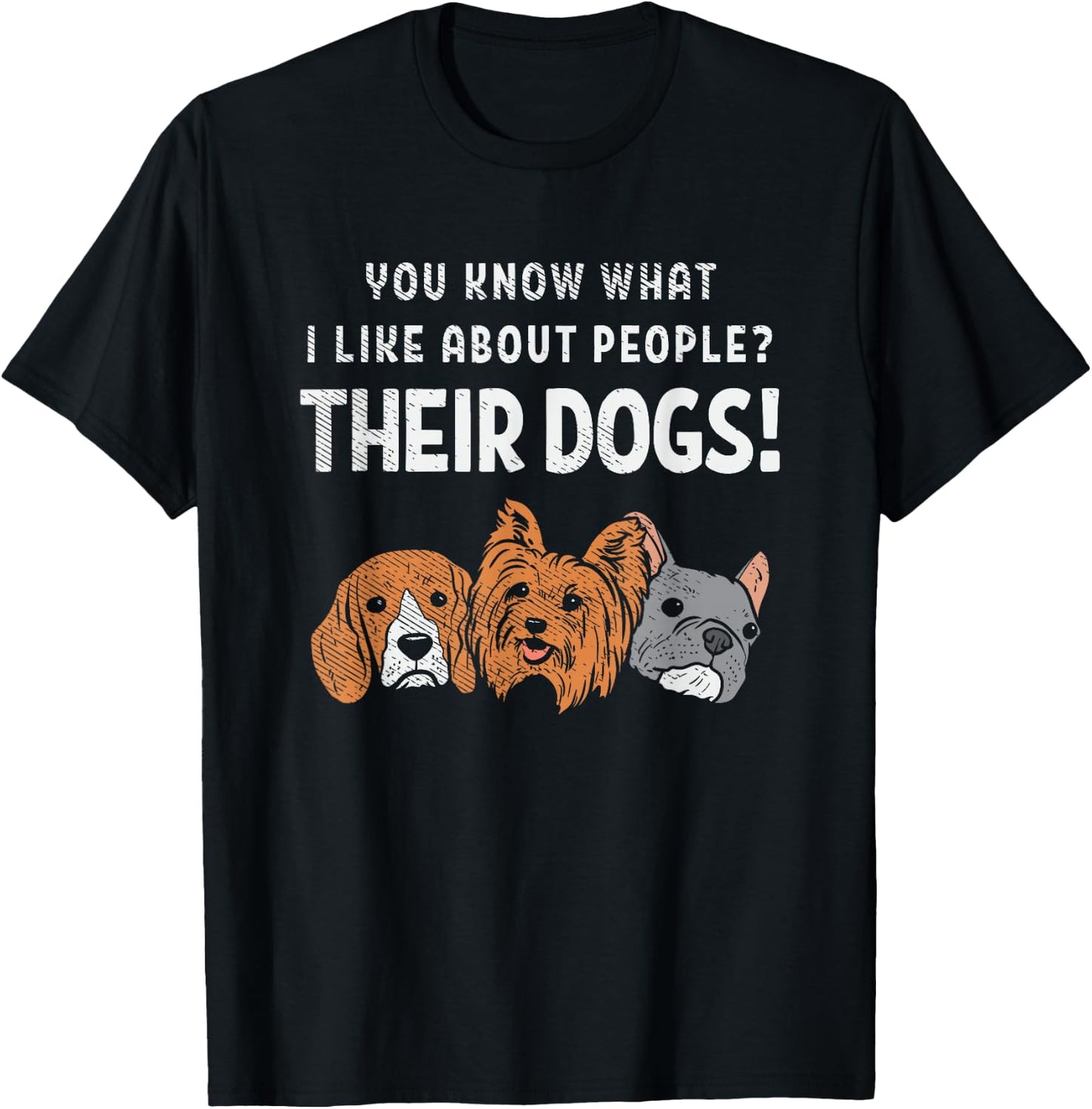 Funny Dog Puppy Lover Sarcastic Humor Saying T-Shirt - T-Shirt | Black