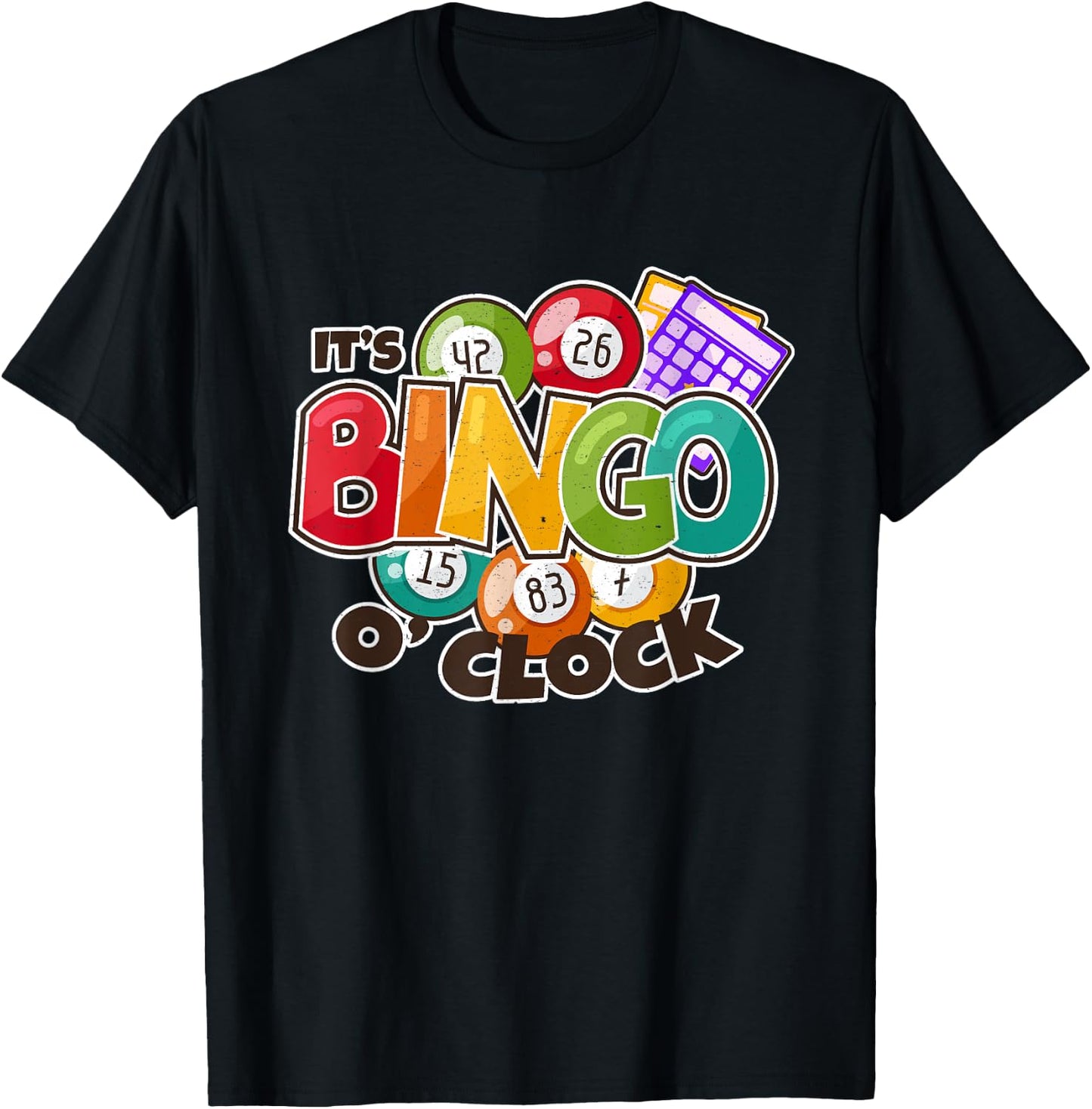 It's Bingo O Clock | Bingo Caller Shirt | Funny Bingo T-Shirt - T-Shirt | Black