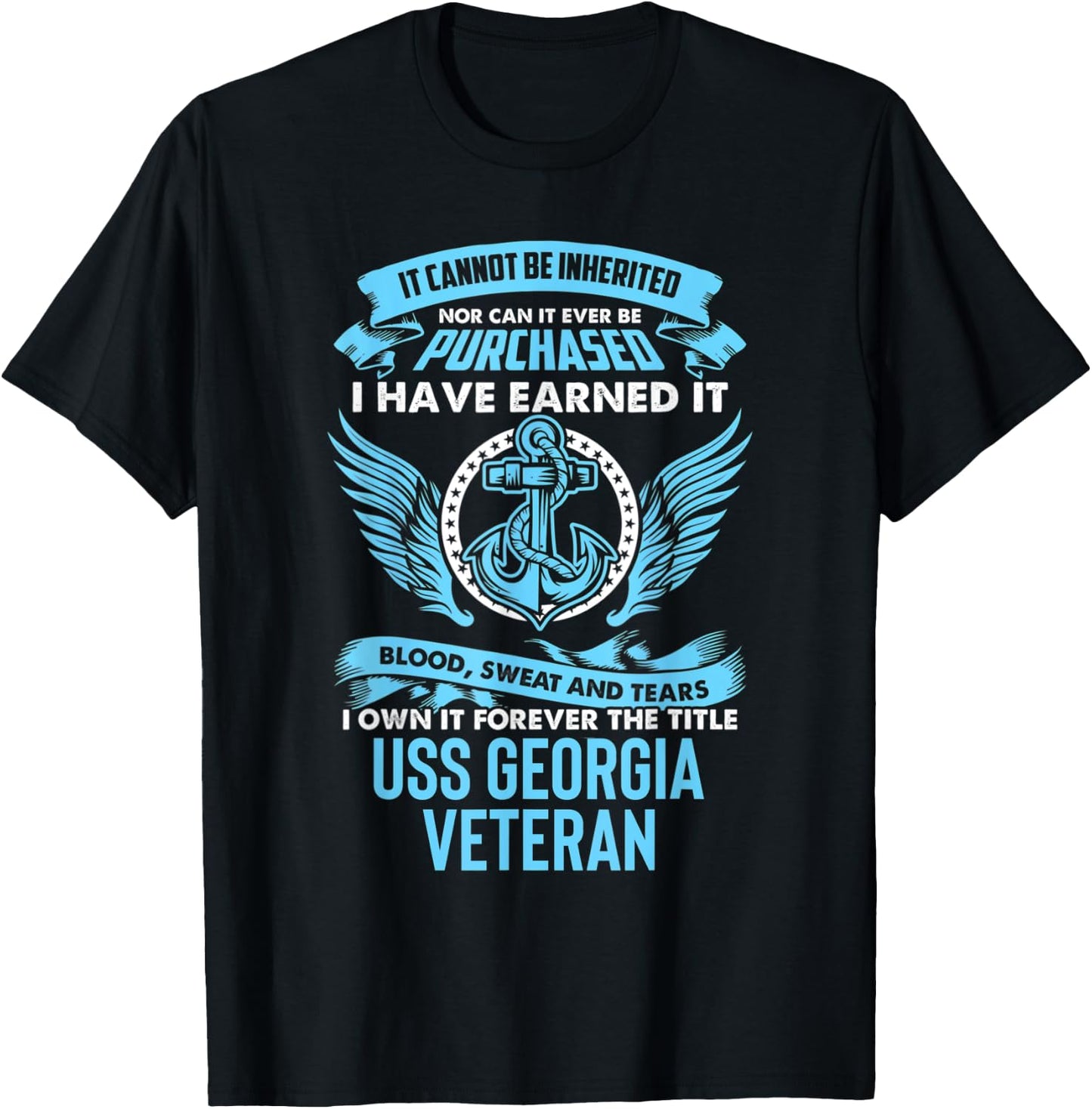 USS Georgia SSGN-729 Submarine T-Shirt - T-Shirt | Black