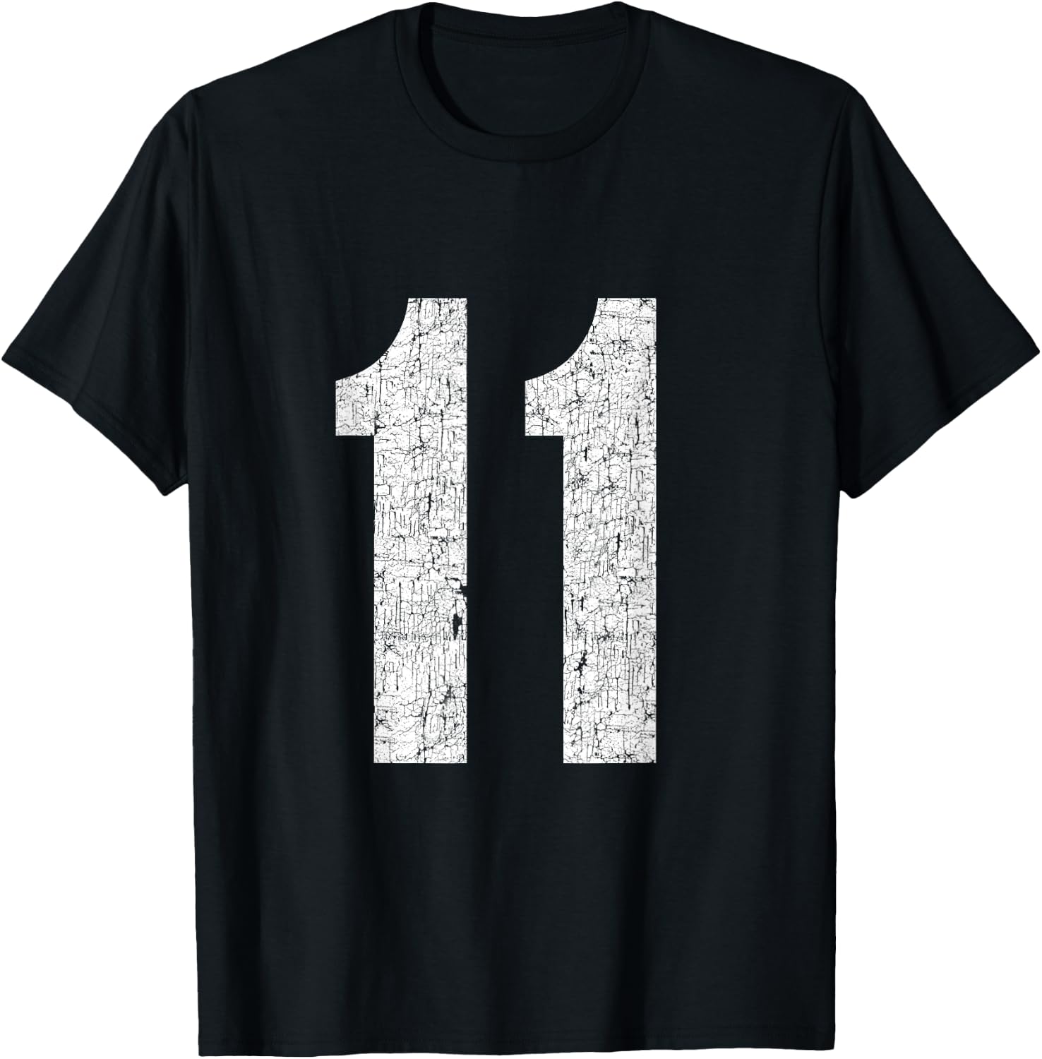#11 Jersey Uniform Varsity Sports Number, 11th Birthday T-Shirt - T-Shirt | Black