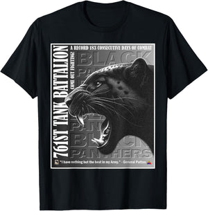 761st Tank Battalion Black Panthers African American Tribute T-Shirt - T-Shirt | Black