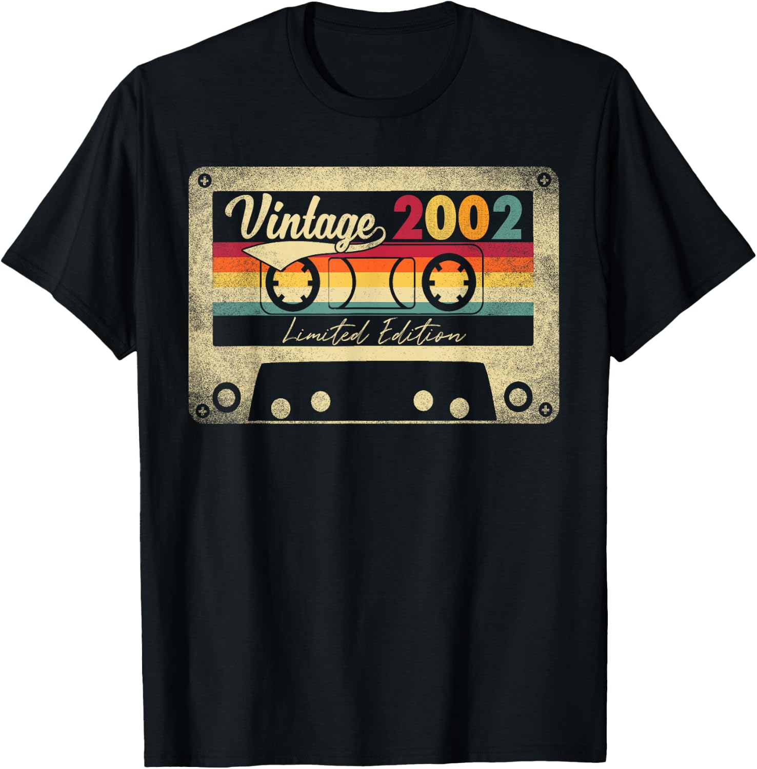 2002 21st Birthday Gift 21 Years Old Limited Edition Vintage T-Shirt - T-Shirt | Black
