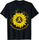 Sarcoma Cancer Awareness Sunflower Yellow Ribbon Support T-Shirt - T-Shirt | Black