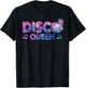 Disco Queen 70's Themed Vintage Seventies Costume Women Girl T-Shirt - T-Shirt | Black