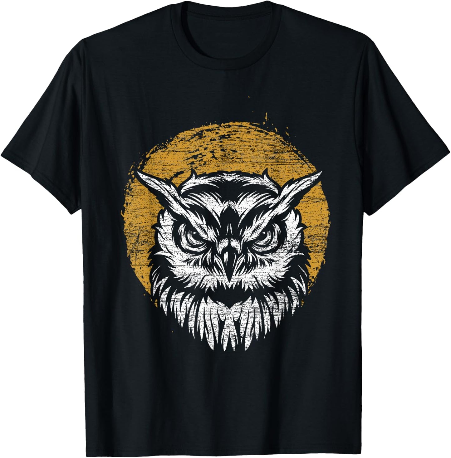 Bird Gift Sunset Owl T-Shirt - T-Shirt | Black