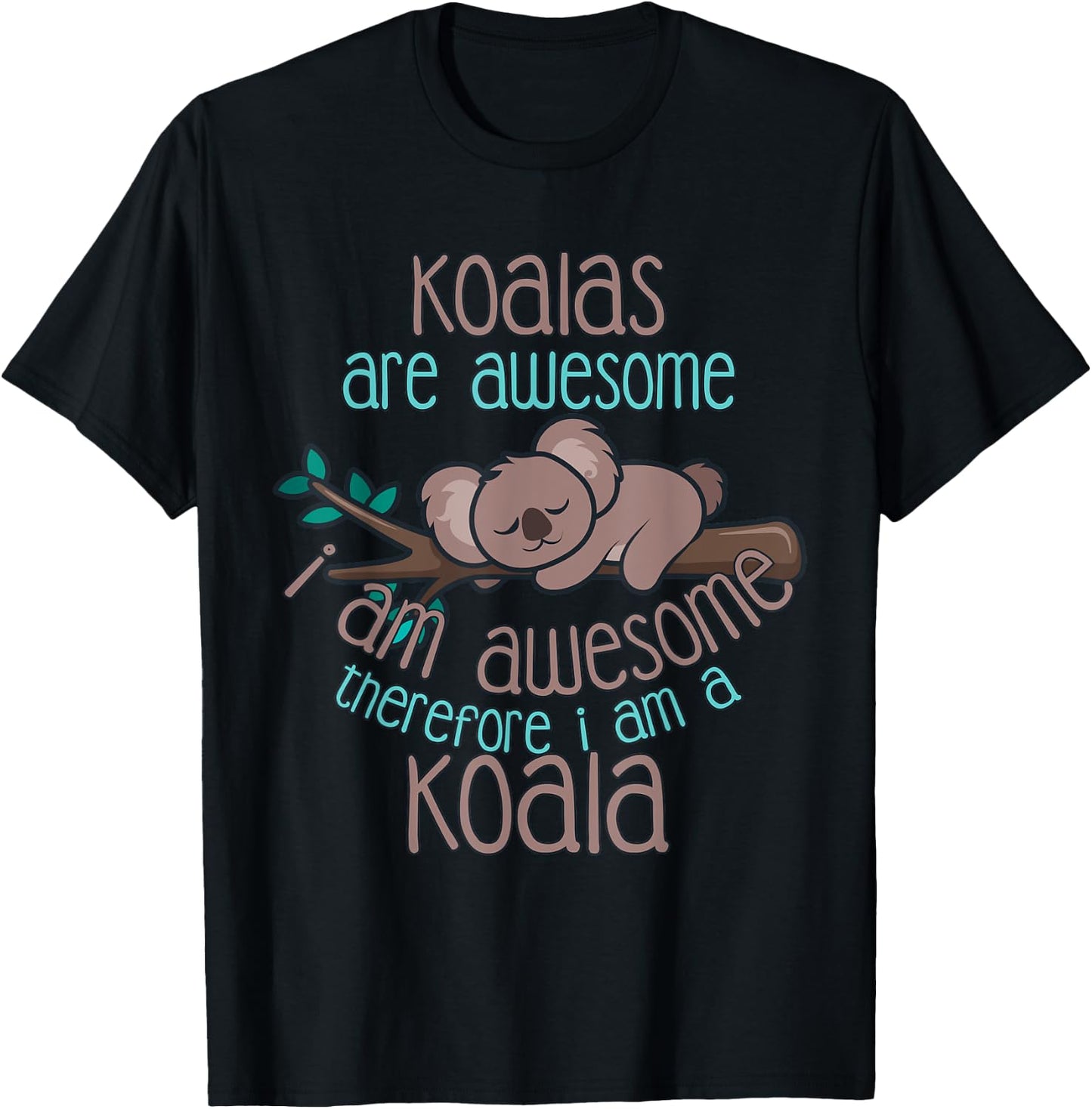Koala Shirt Men Women Koala Lover Gift Koalabear T-Shirt - T-Shirt | Black