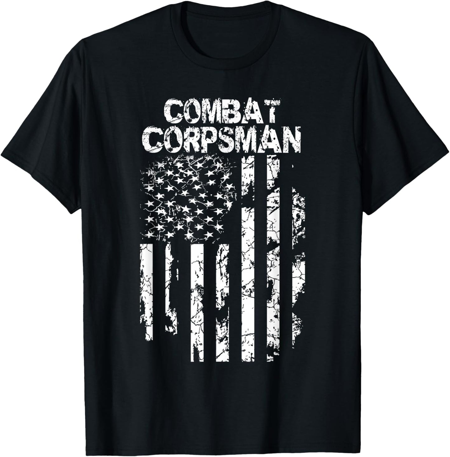 Military Co. Combat Corpsman Lightweight Black T-Shirt - T-Shirt | Black