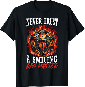 RPG Master D20 Gaming Tabletop Games Funny RPG Gamer T-Shirt - T-Shirt | Black
