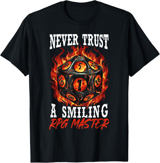 RPG Master D20 Gaming Tabletop Games Funny RPG Gamer T-Shirt - T-Shirt | Black