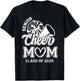 Senior Cheerleader Mom Cheer Class Of 2025 Graduation Women T-Shirt - T-Shirt | Black