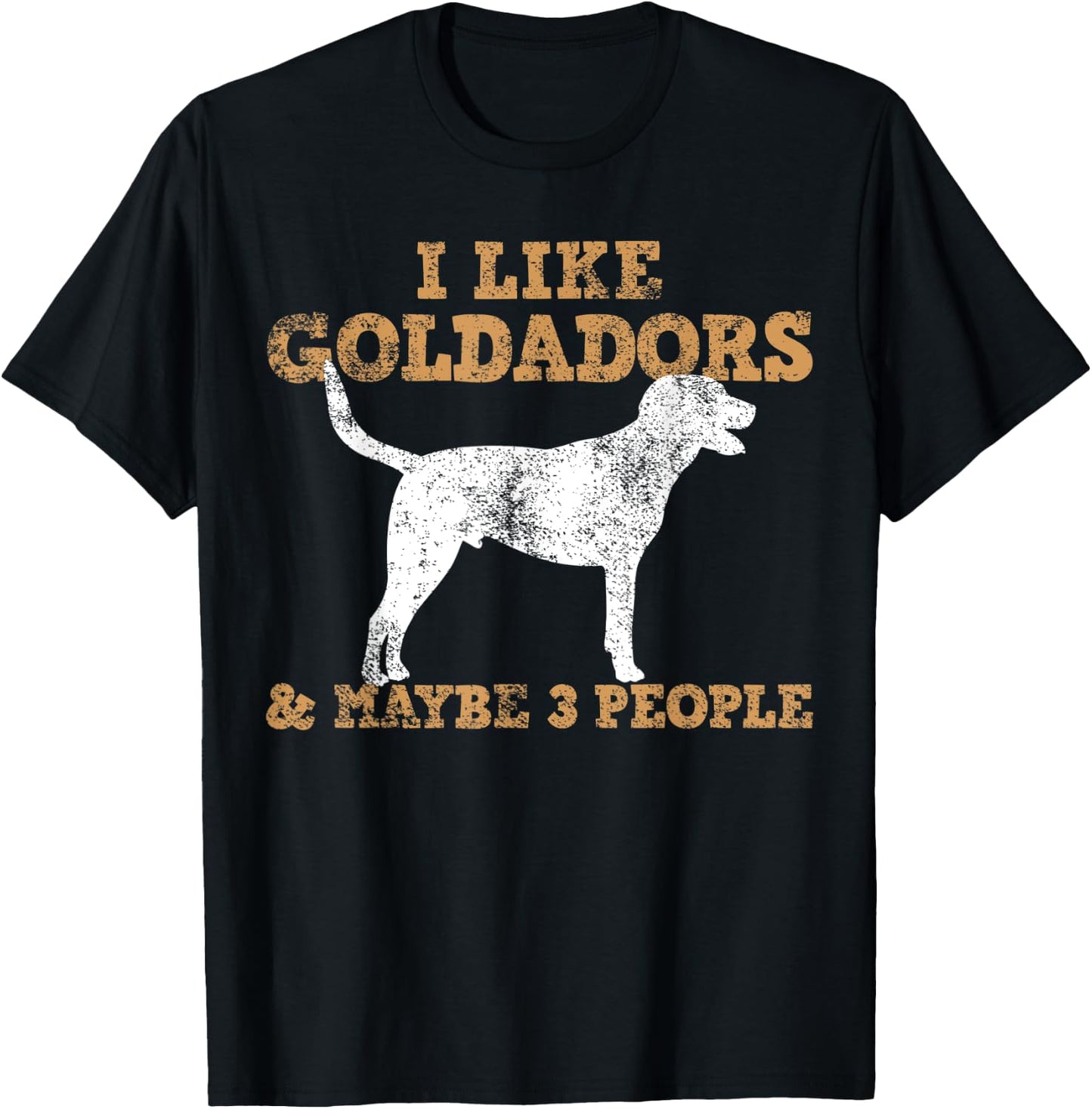 Goldador Labrador T-Shirt - T-Shirt | Black