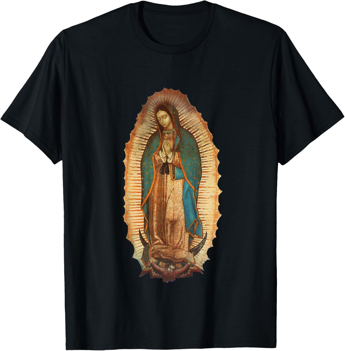Our Lady Virgen De Guadalupe Maria Mary T-Shirt - T-Shirt | Black