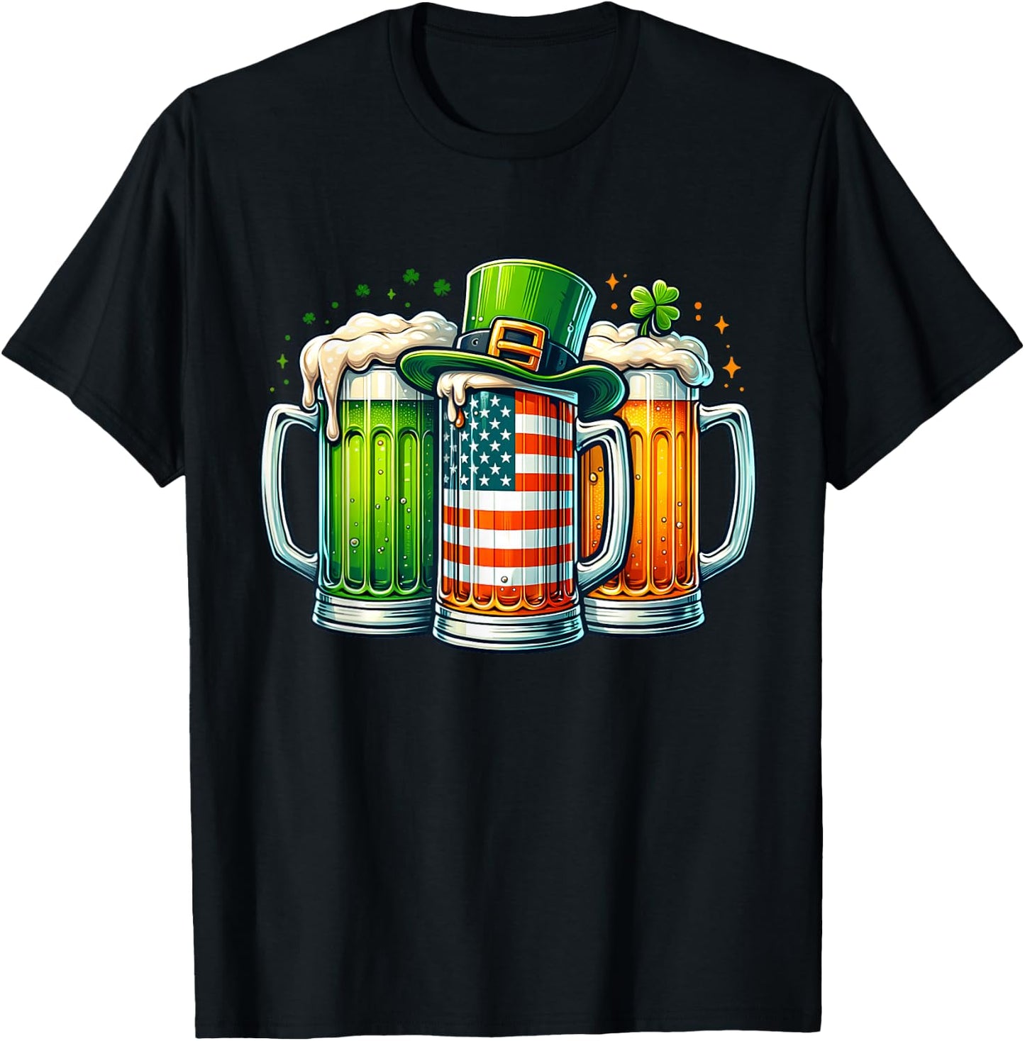 Irish Beer Ireland St Patricks Day Drinking Party Men Women T-Shirt - T-Shirt | Black