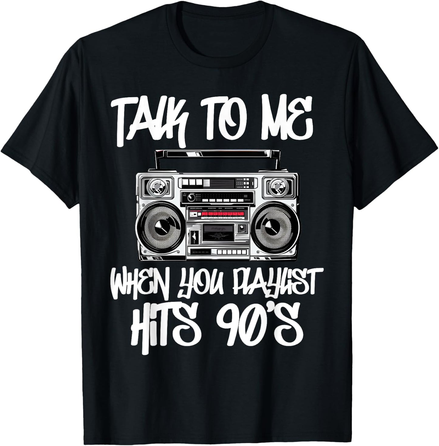 Hip Hop Men Women Old School 90s Rap Music 50th Year T-Shirt - T-Shirt | Black
