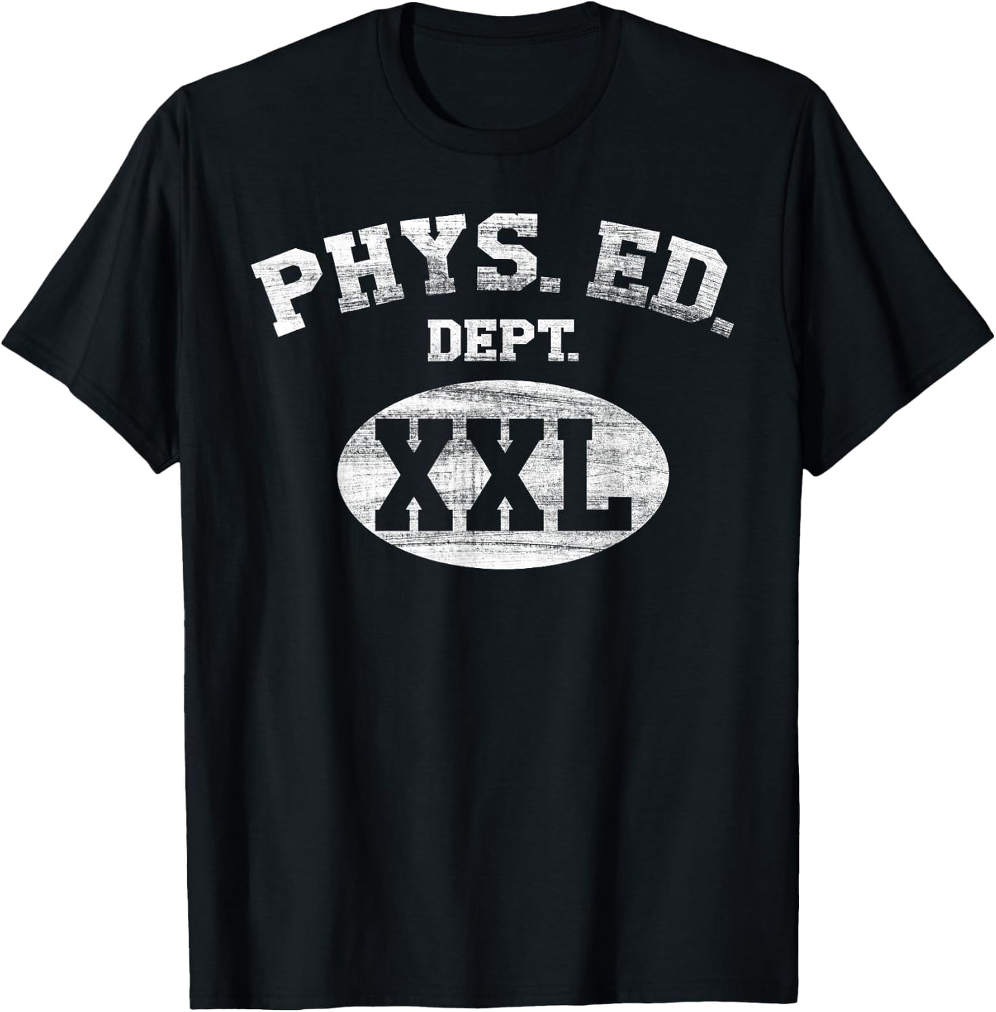 Phys Ed Dept XXL Student Teacher College Department School T-Shirt - T-Shirt | Black