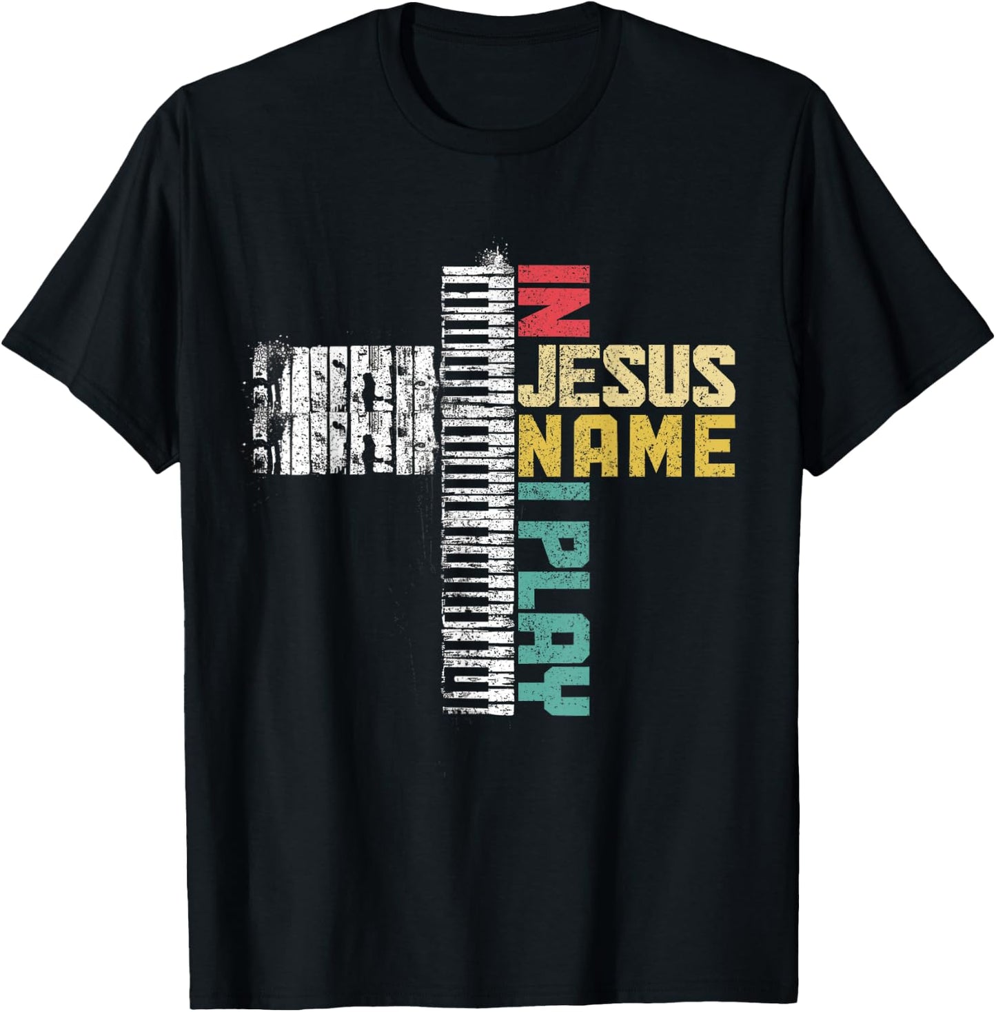 Piano Christian Faith Cross Classical Music Organ Pianist T-Shirt - T-Shirt | Black