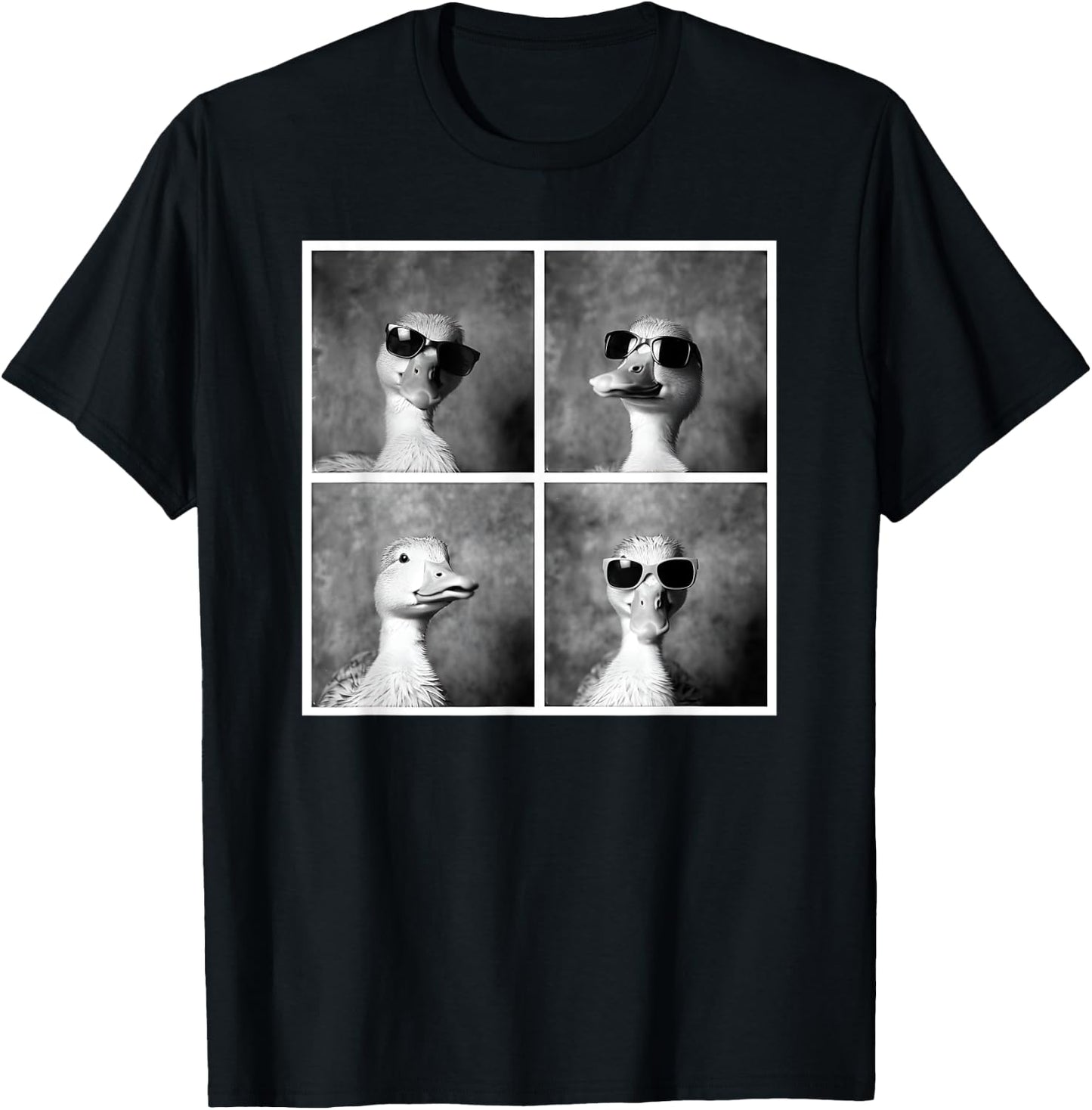 Cool Duck Face Quirky Farm Farming Funny Duck Lover T-Shirt - T-Shirt | Black