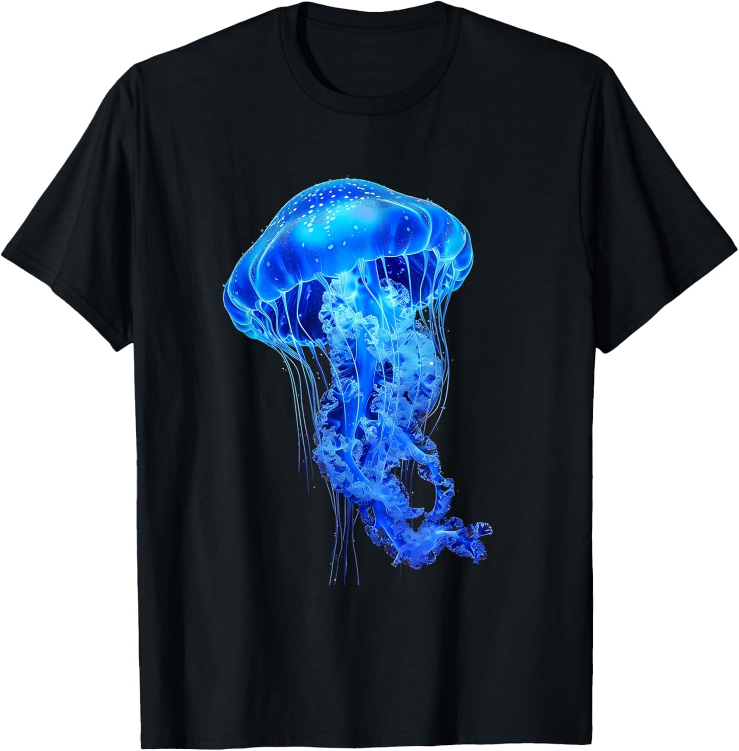 Jellyfish Ocean Sea Jellyfish Sea Ocean Animal Lover Artwork T-Shirt - T-Shirt | Black