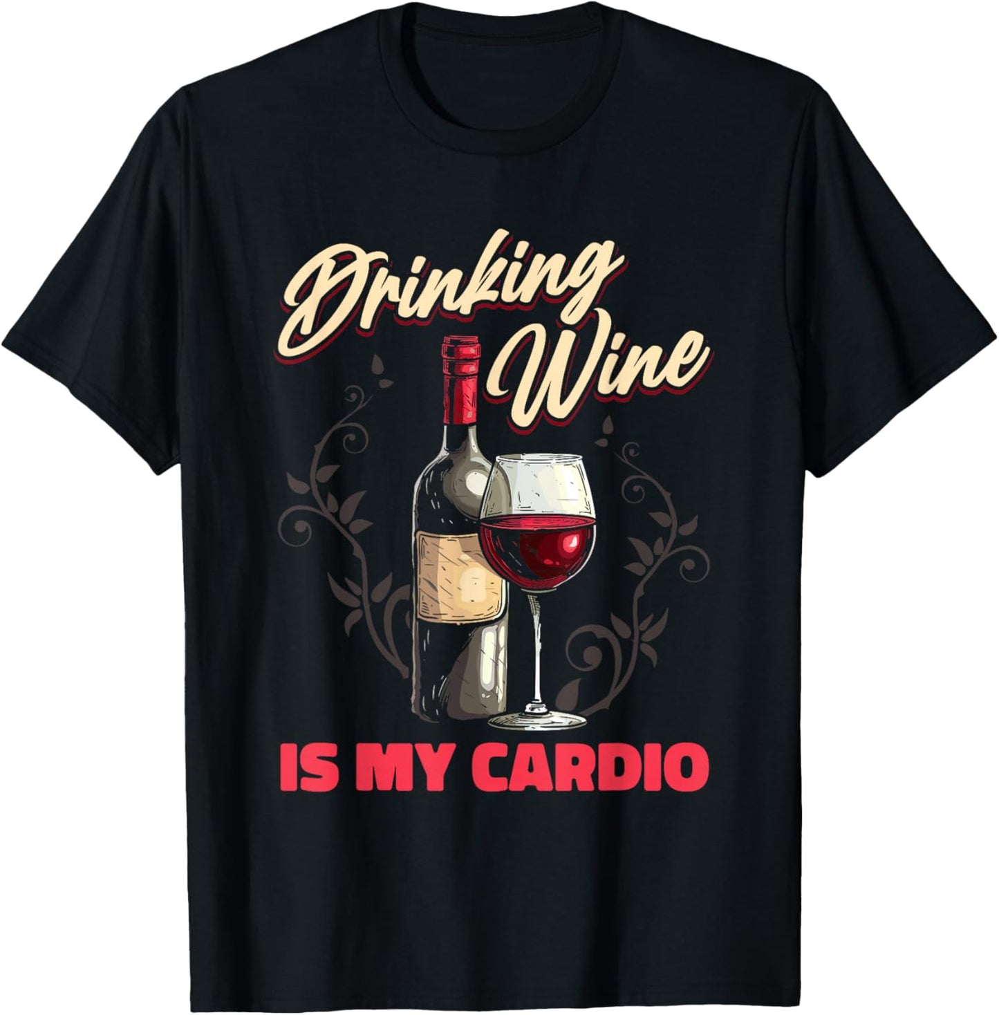 Wine - Vines Sommelier White Wine Red Wine Winemaker T-Shirt - T-Shirt | Black