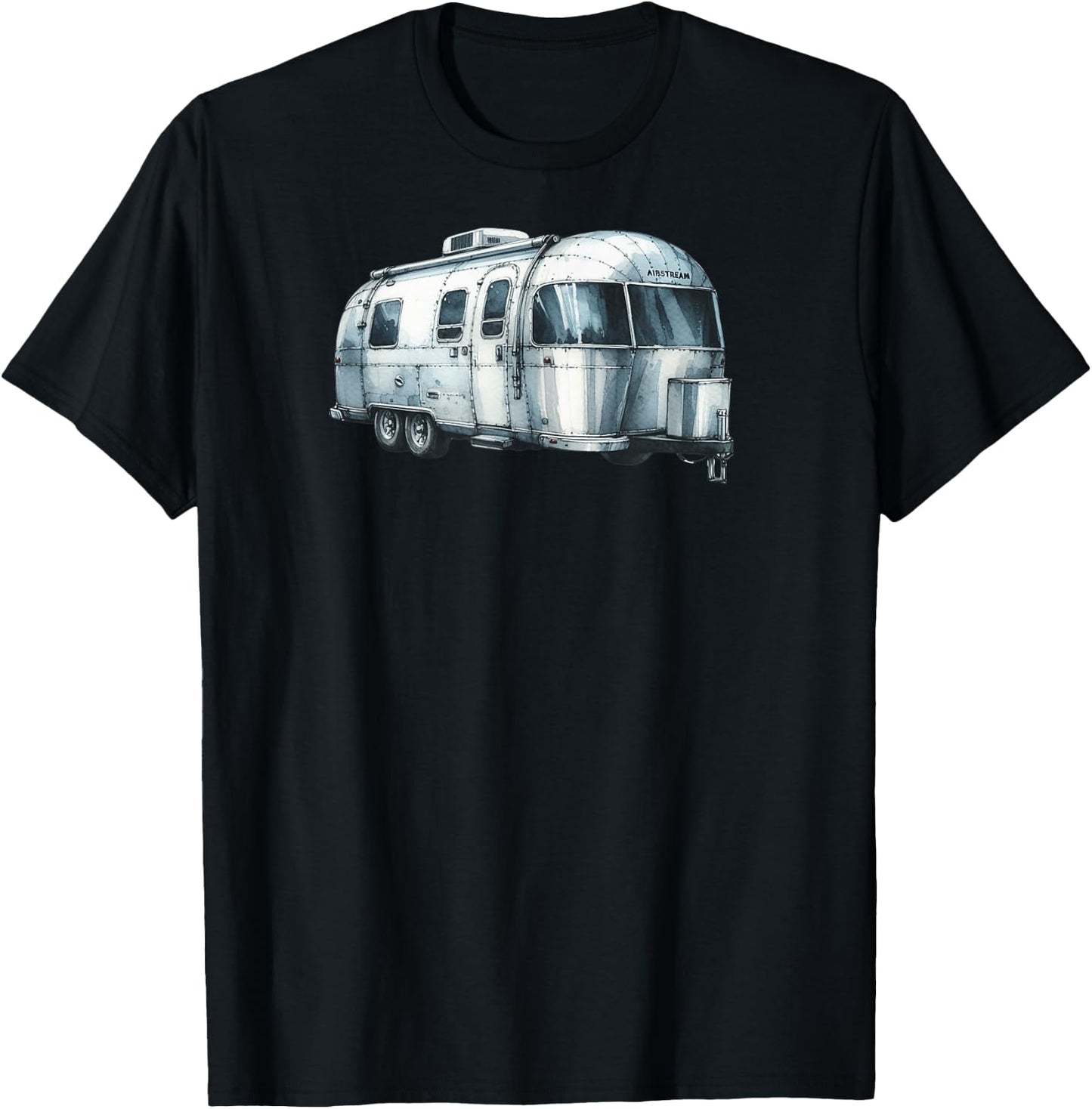 Great Retro Vintage Airstream Camping , Small, Black T-Shirt - T-Shirt | Black