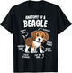 Gifts for Beagle Lovers Dog Mom Funny Anatomy Of A Beagle T-Shirt - T-Shirt | Black
