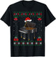 Piano Player Music Lover Xmas Gift Ugly Piano Christmas T-Shirt - T-Shirt | Black