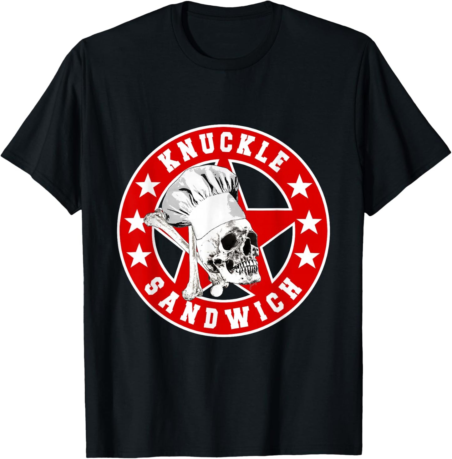 Knuckle Sandwich All Star Red White T-Shirt - T-Shirt | Black