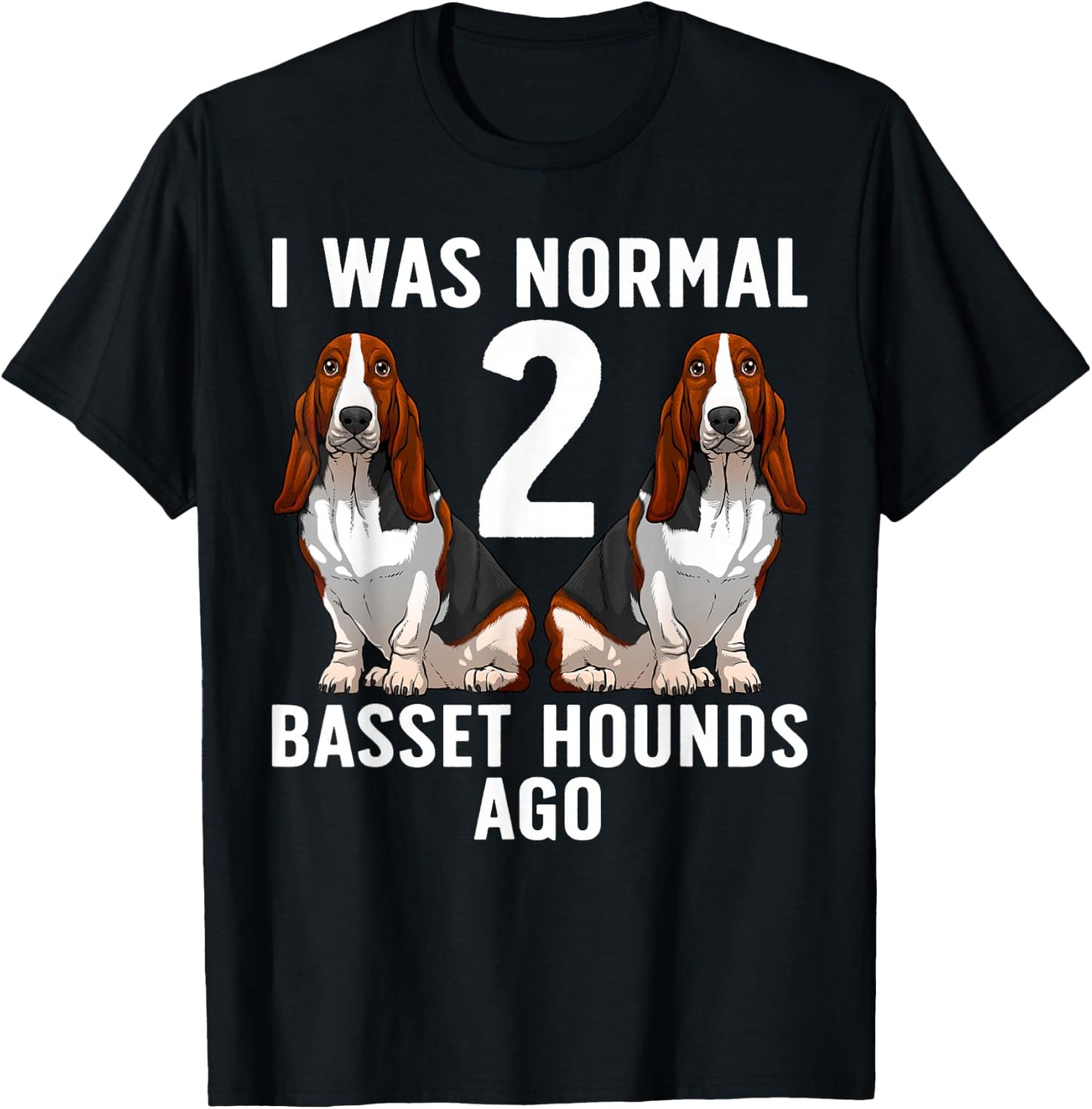Funny Basset Hound Design Women Basset Hound Lover T-Shirt - T-Shirt | Black