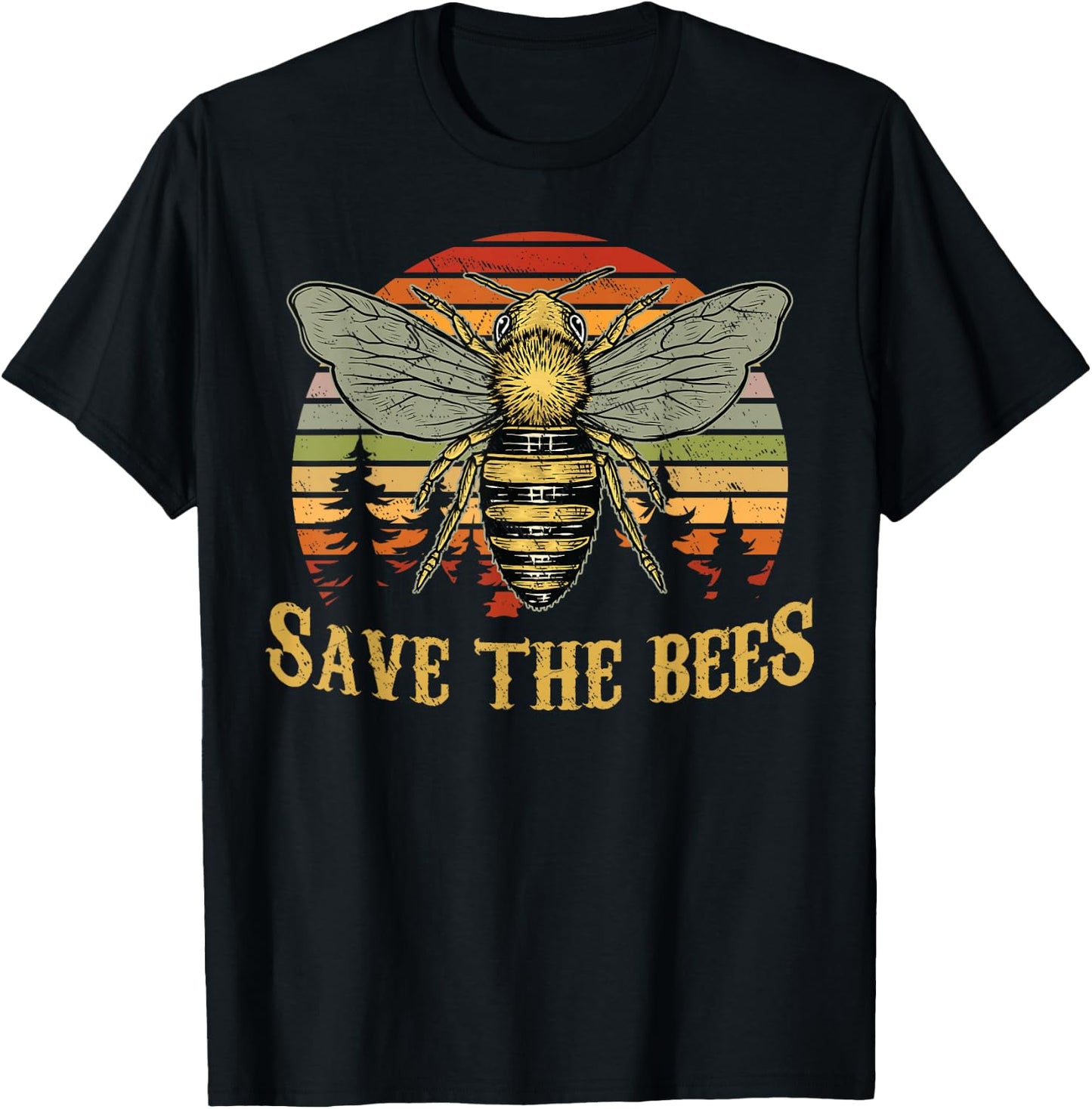 Bee - Save The Bees - Beekeeper - Beekeeping - Nature T-Shirt - T-Shirt | Black