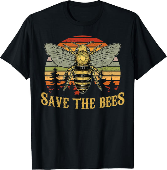 Bee - Save The Bees - Beekeeper - Beekeeping - Nature T-Shirt - T-Shirt | Black