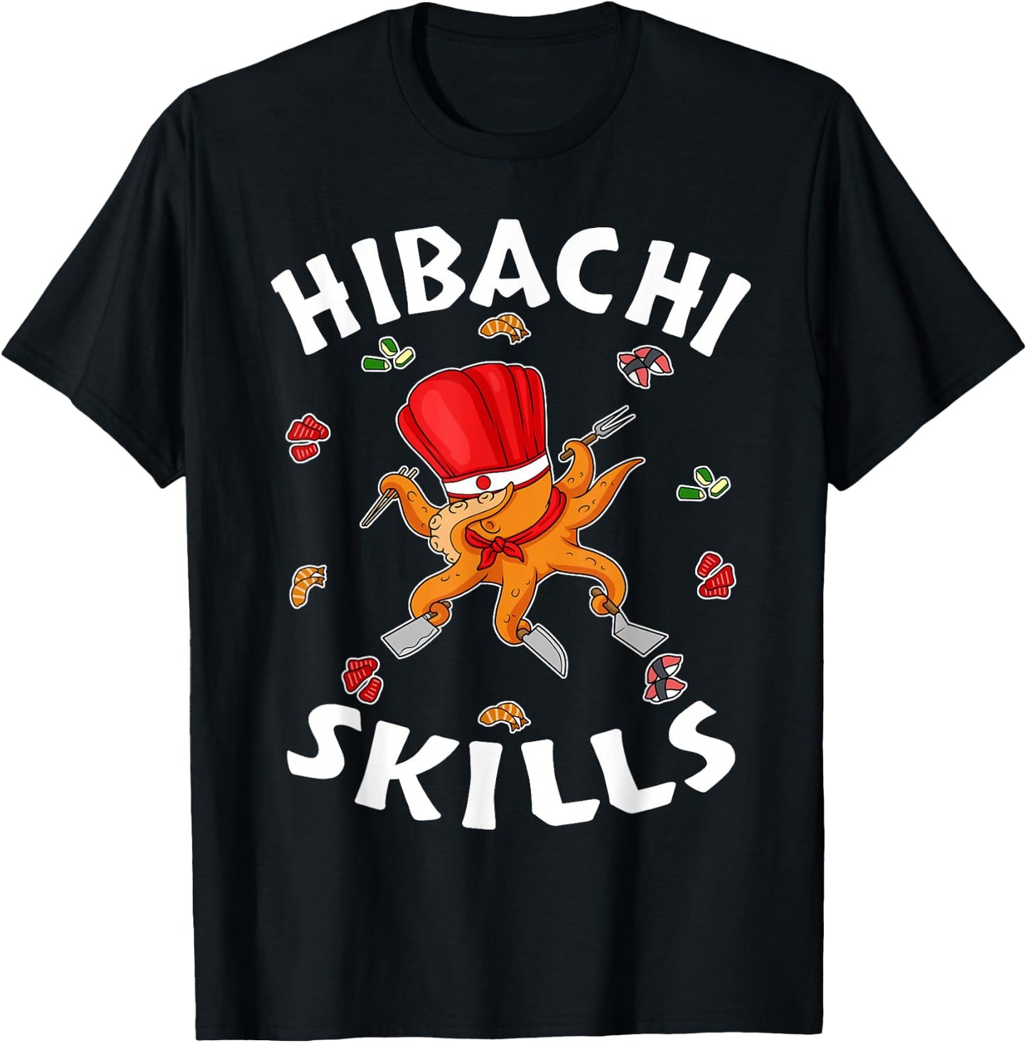 Hibachi Gifts Hibachi Connoisseur Hibachi Chef Hibachi Grill T-Shirt - T-Shirt | Black